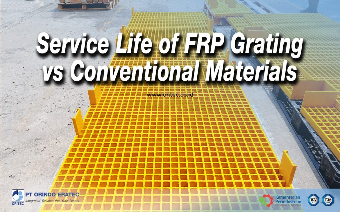 Conventional grating can experience a decline in quality due to rain, heat, or long-term weather changes.