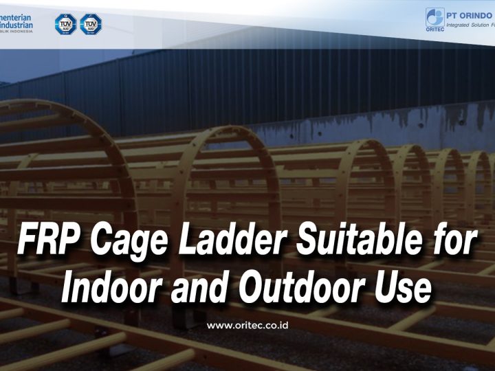 FRP Cage Ladder Suitable for Indoor and Outdoor Use