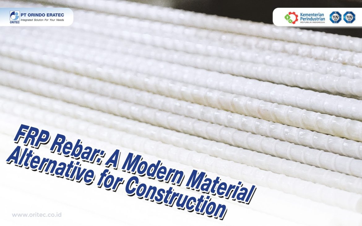 FRP rebar made from fiberglass reinforced plastic as a modern reinforcement material for construction and infrastructure projects