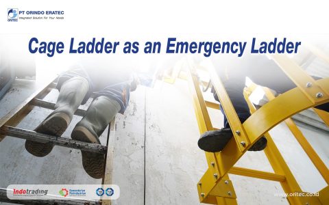 Cage Ladder is designed as a vertical ladder equipped with a protective cage to help improve user safety while climbing or descending.
