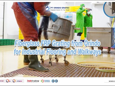 Fiberglass FRP Grating from Orindo for Industrial Flooring and Walkways